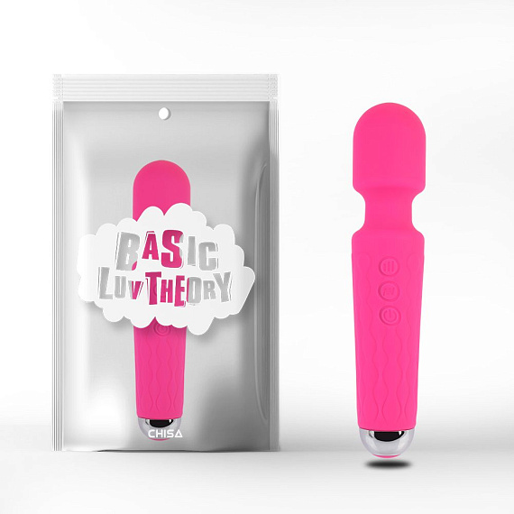 Розовый жезловый вибратор Wacko Touch Massager - 20,3 см. - силикон