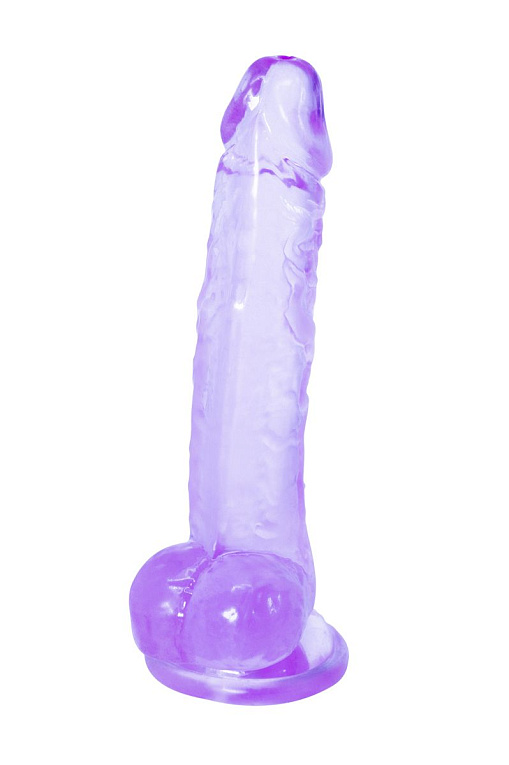 Фиолетовый фаллоимитатор Rocket - 19 см. - термопластичная резина (TPR)