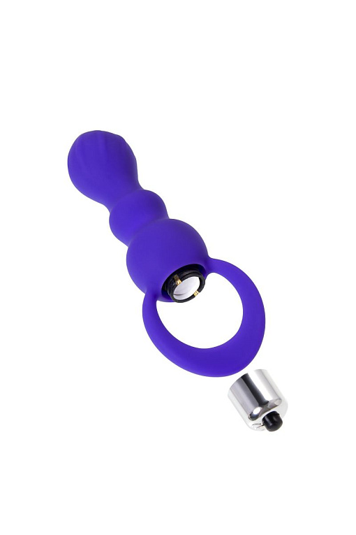 Фиолетовая анальная вибровтулка Curvy - 14 см. - фото 5