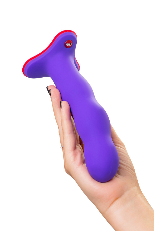 Фиолетовый фаллоимитатор Stubs Bouncer - 18,5 см. - фото 5