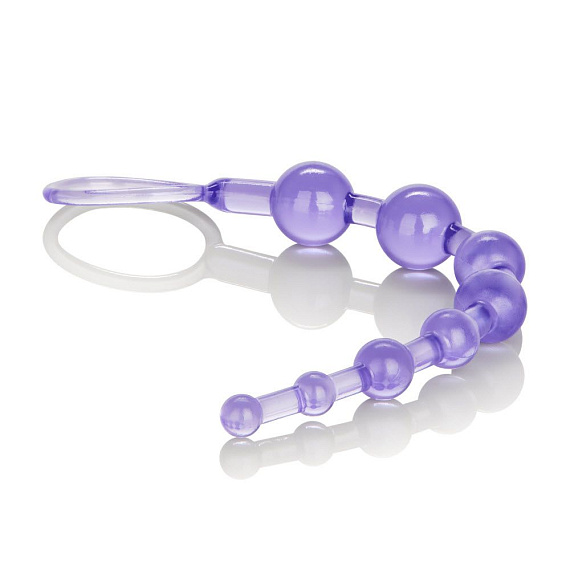 Фиолетовая анальная цепочка Shane s World Anal 101 Intro Beads - 21 см. от Intimcat