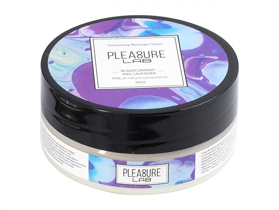 Массажный крем Pleasure Lab Enchanting с ароматом черной смородины и лаванды - 50 мл. - 