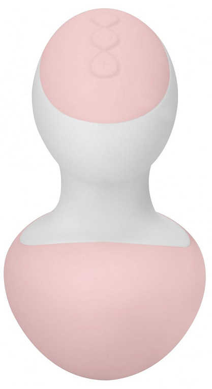 Розовый клиторальный массажер Lovebug - анодированный пластик, силикон