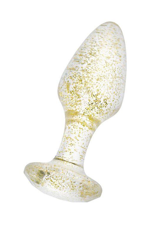 Золотистая акриловая анальная втулка - 8 см. от Intimcat