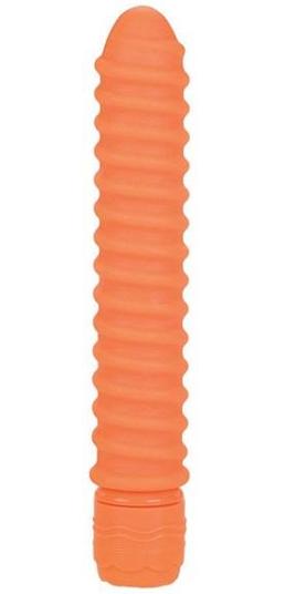 Ярко-оранжевый спиральный вибратор SORORITY SCREW