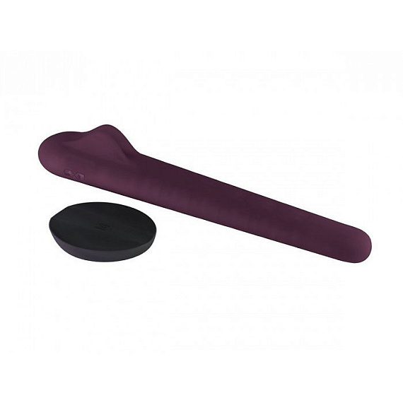Фиолетовый вибратор для пар Crescendo - 21 см. от Intimcat