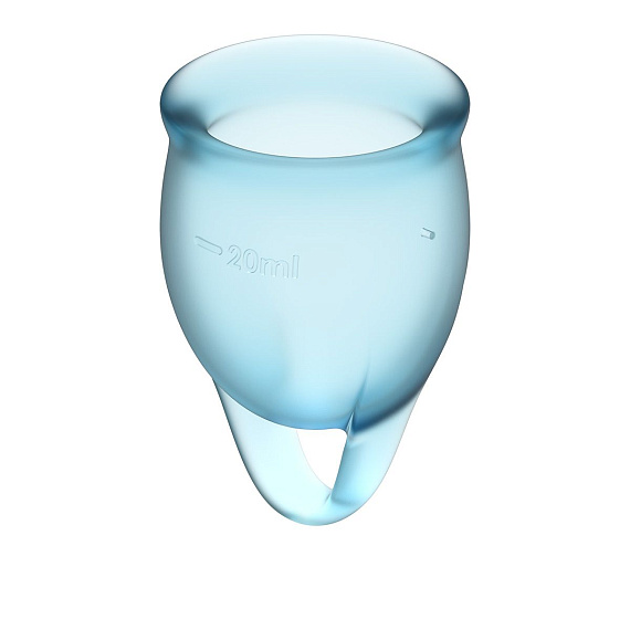 Набор голубых менструальных чаш Feel confident Menstrual Cup от Intimcat