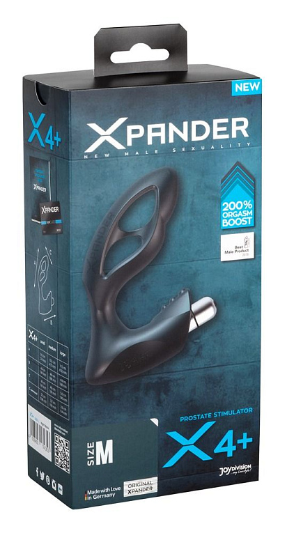 Стимулятор простаты JoyDivision Xpander X4+ Size M - Silikomed