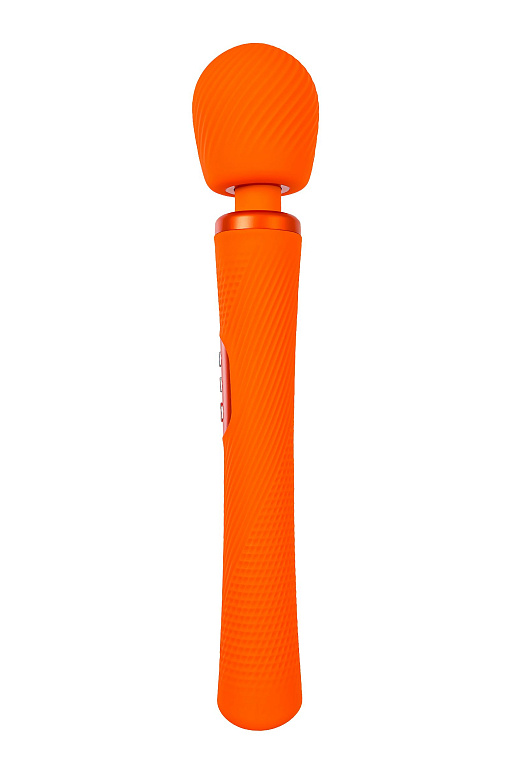 Оранжевый вибромассажер Vim Vibrating Wand - 31,3 см. 