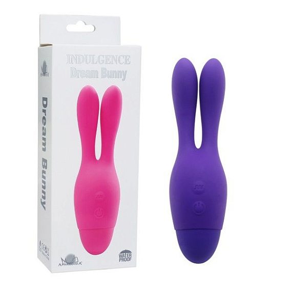 Фиолетовый вибратор INDULGENCE Dream Bunny - 15 см. от Intimcat