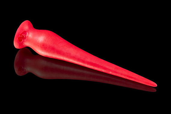 Красный фаллоимитатор  Слинк small  - 35 см. - силикон
