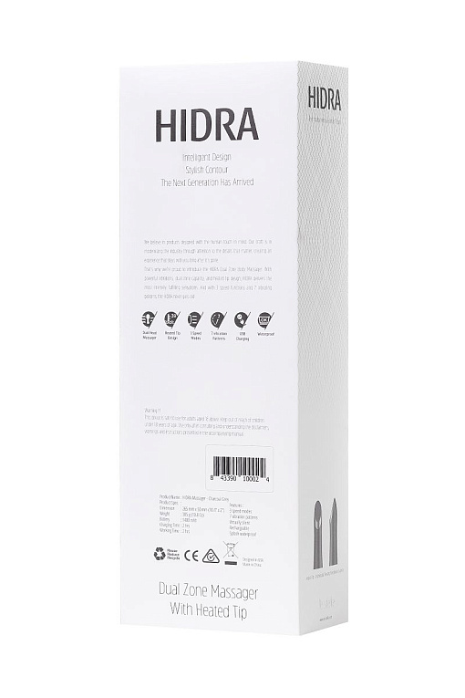 Серый жезловый вибратор Le Stelle HIDRA с нагревом - фото 8