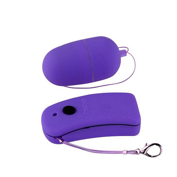 Фиолетовое виброяйцо с дистанционным управлением - анодированный пластик (ABS)