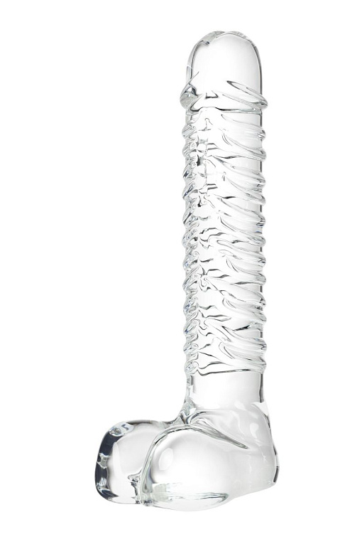 Стеклянный прозрачный фаллоимитатор Sexus Glass - 21 см. - стекло
