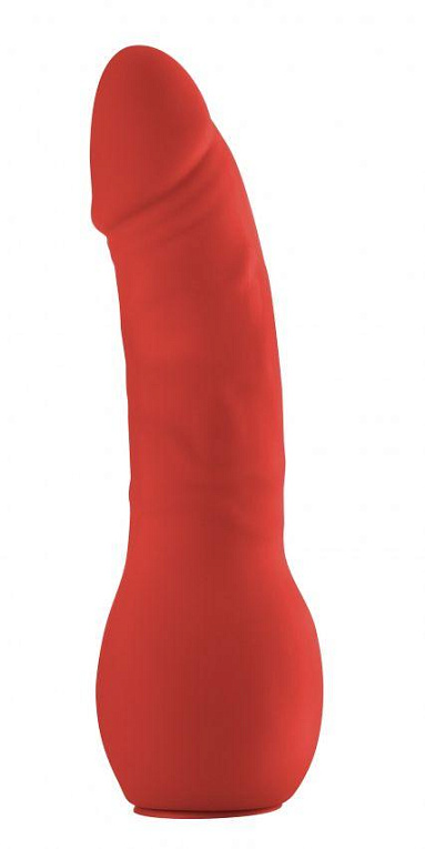 Красный страпон Deluxe Silicone Strap On 10 Inch - 25,5 см. от Intimcat