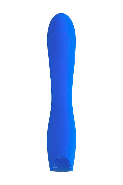Нереалистичный синий вибратор BLURY - 18,5 см. - фото 5