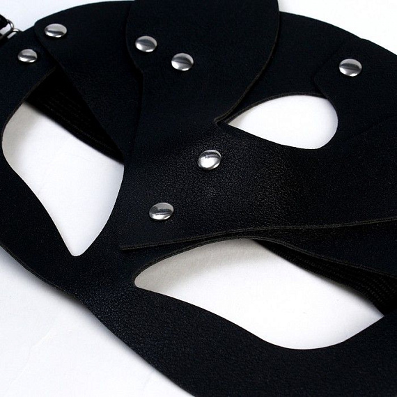 Оригинальная черная маска «Кошка» с ушками Сима-Ленд