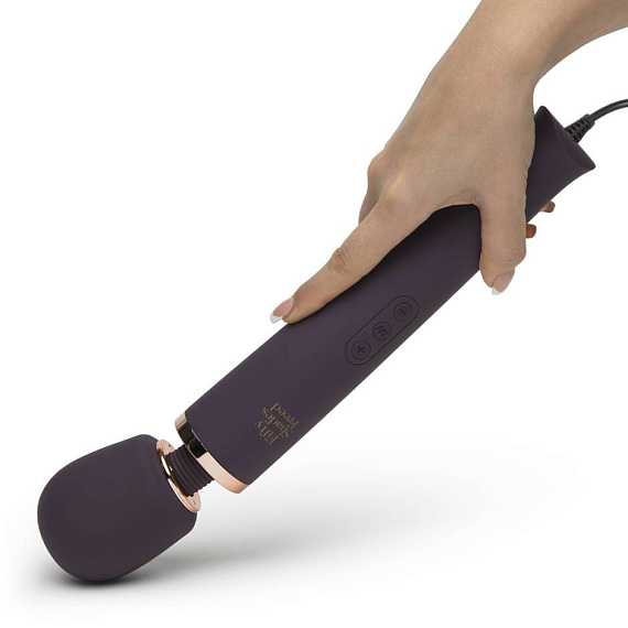 Фиолетовый вибратор Fifty Shades Freed Awash with Sensation Mains Wand Vibrator - анодированный пластик, силикон