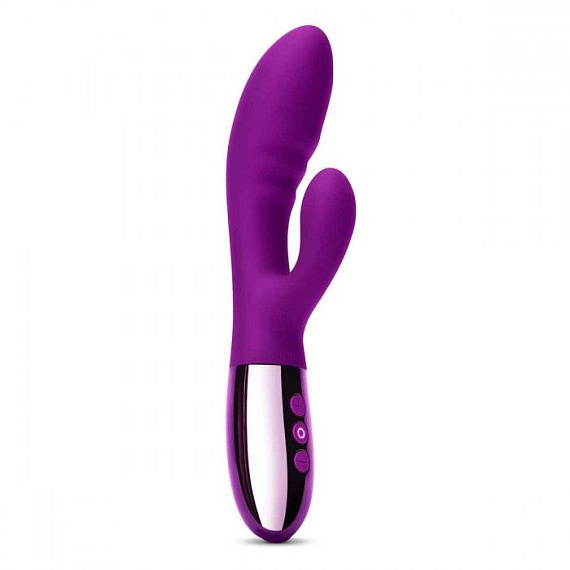 Фиолетовый вибромассажер-кролик Blend - 20,2 см. от Intimcat