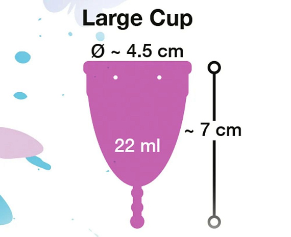 Фиолетовая менструальная чаша Menstrual Cup Large Orion