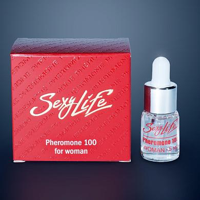 Концентрат феромонов Sexy Life для женщин (концентрация 100%) - 5 мл.
