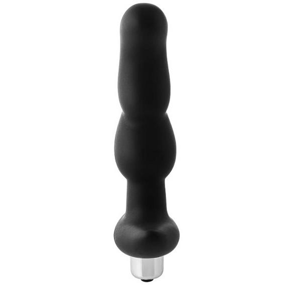Черная вибропробка для простаты FantASStic Vibrating Prostate Plug - 14,5 см. - фото 6