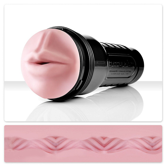 Мастурбатор-ротик Fleshlight - Pink Mouthe Vortex - Super Skin