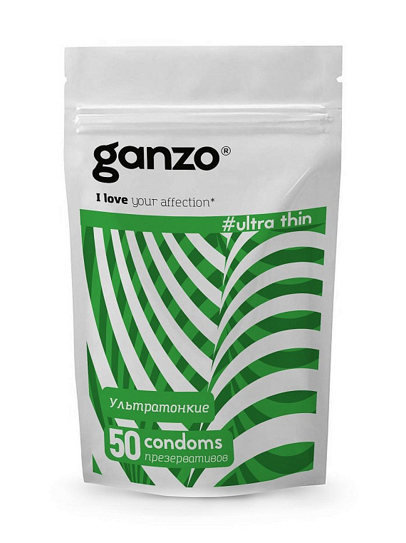 Ультратонкие презервативы Ganzo Ultra thin - 50 шт. - латекс