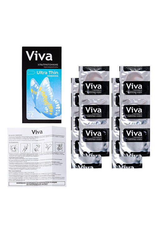 Ультратонкие презервативы VIVA Ultra Thin - 12 шт. - фото 6