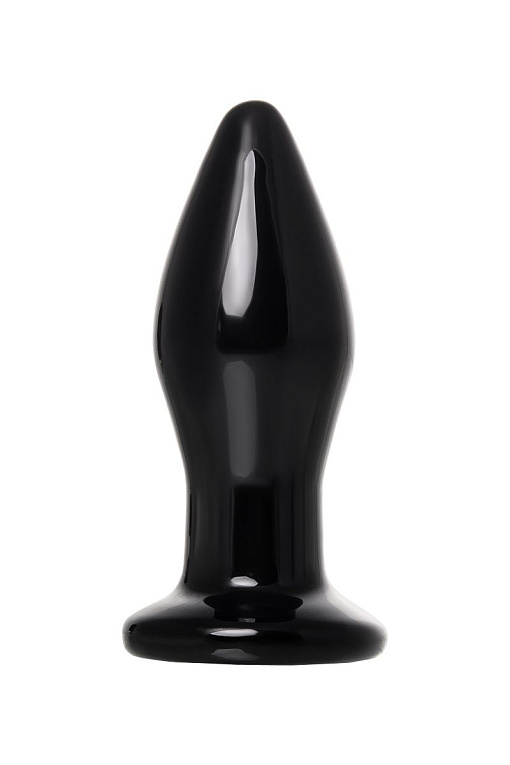 Черная стеклянная вибровтулка - 10,5 см. от Intimcat