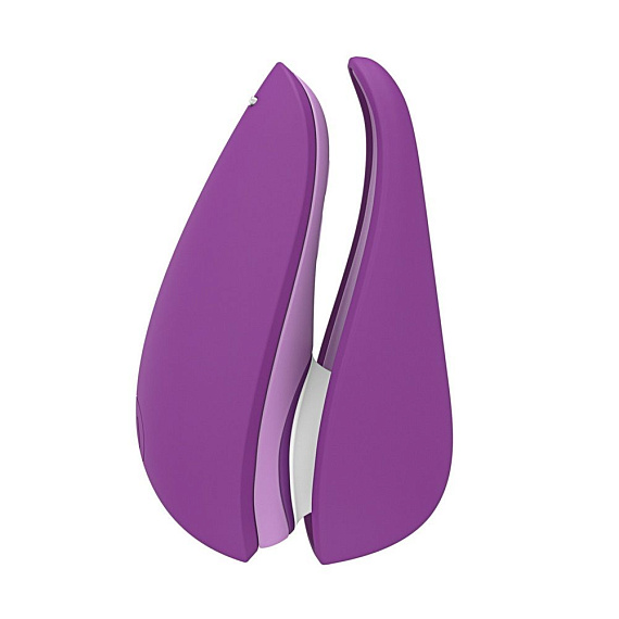 Фиолетовый бесконтактный клиторальный стимулятор Womanizer Liberty 2 - силикон