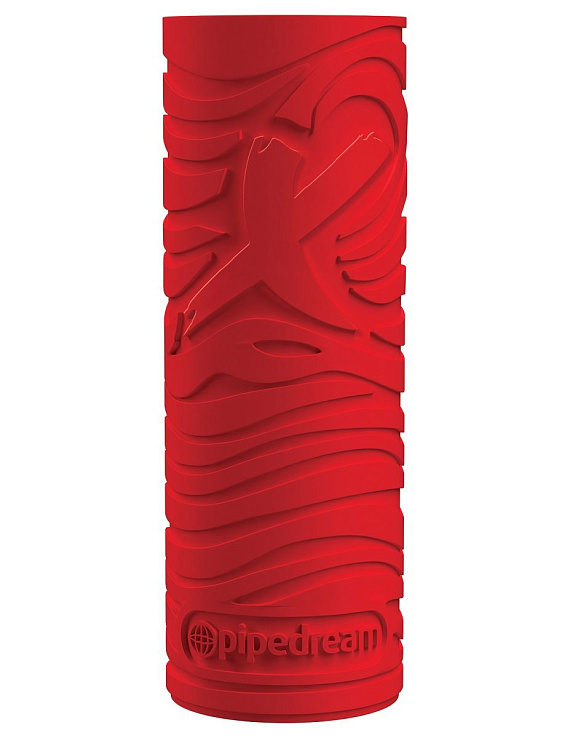 Красный мастурбатор EZ Grip Stroker - термопластичный эластомер (TPE)