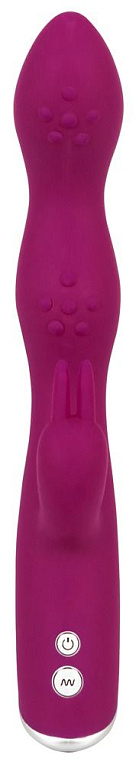 Фиолетовый вибратор A   G-Spot Rabbit Vibrator для стимуляции зон G и A - 23,6 см. от Intimcat
