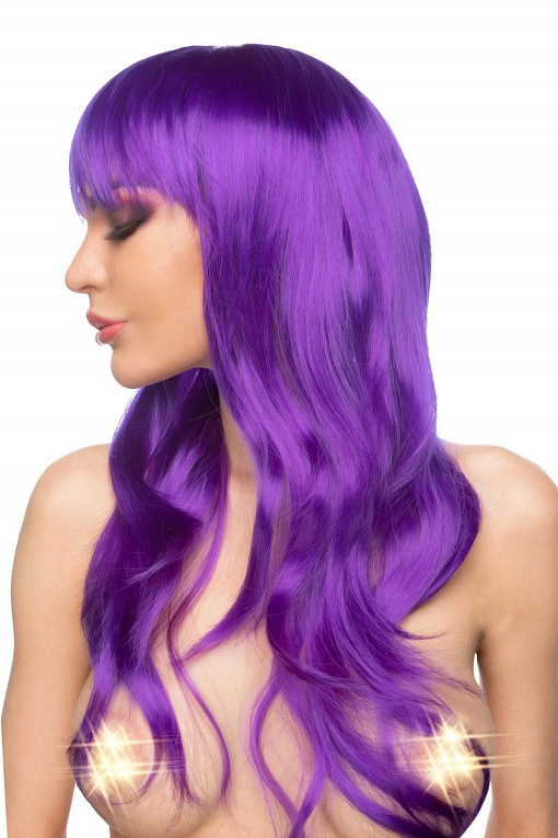Фиолетовый парик  Азэми - 100% полиэстер