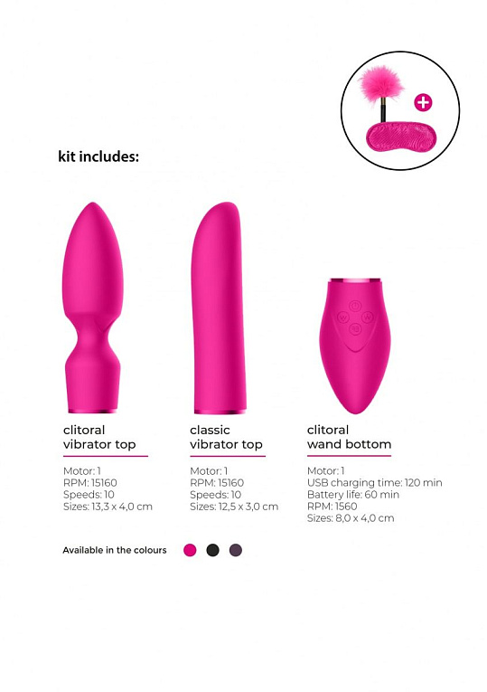 Розовый эротический набор Pleasure Kit №4 от Intimcat