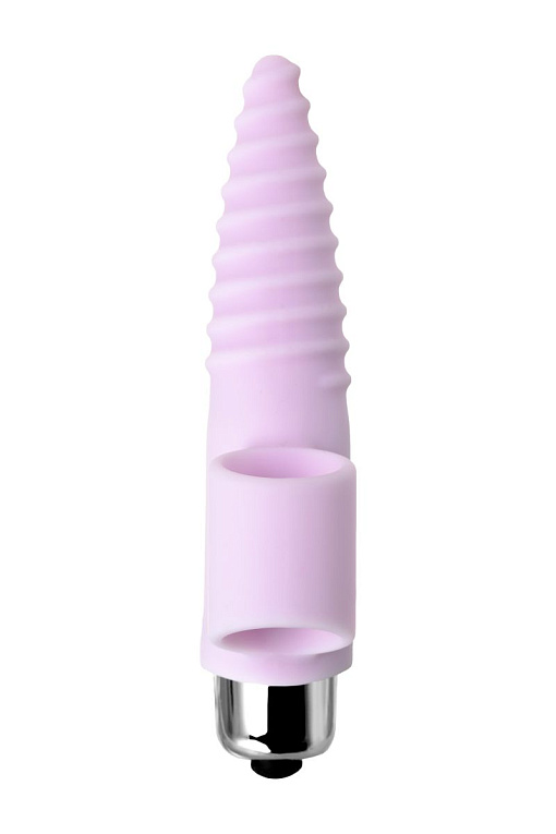 Нежно-розовая вибронасадка на палец для анальной стимуляции JOS NOVA - 9 см. JOS