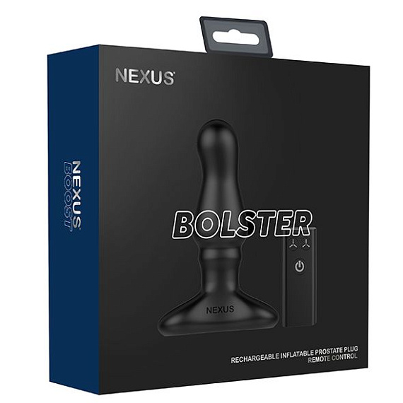 Черный вибростимулятор простаты Nexus Bolster - 12,3 см. - силикон