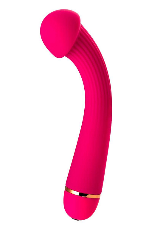 Розовый вибратор с шаровидной головкой - 20 см. A-toys