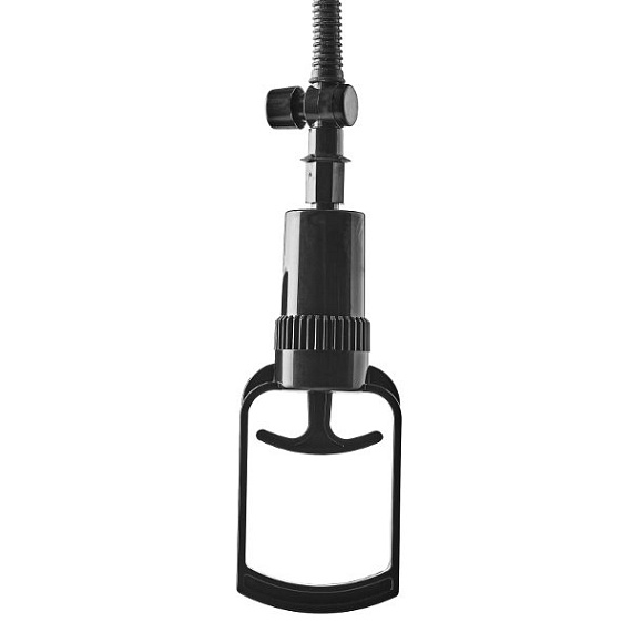 Прозрачная вакуумная помпа с манометром Deluxe Penis Pump от Intimcat