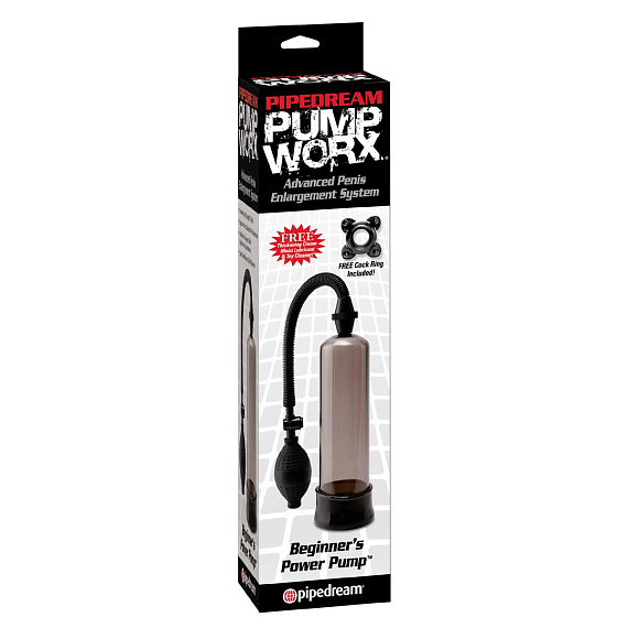 Мужская помпа Beginners Power Pump - анодированный пластик (ABS)