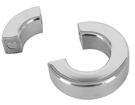 Металлическое эрекционное кольцо на магнитах Sextreme от Intimcat