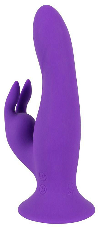 Фиолетовый силиконовый вибратор типа rabbit Pure Lilac Vibes Rabbit - 18 см. - силикон