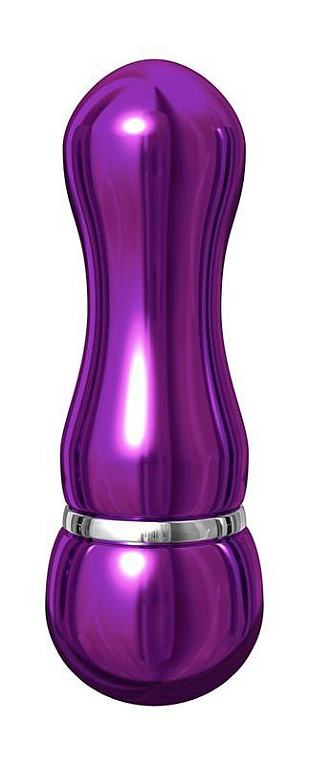 Фиолетовый алюминиевый вибратор PURPLE SMALL - 7,5 см. - металл