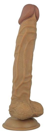 Реалистичный коричневый фаллоимитатор Blush Answer - 19,5 см.