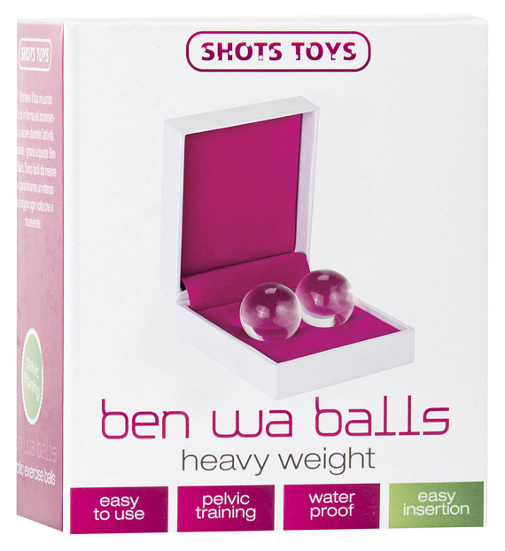 Стеклянные вагинальные шарики Ben Wa Balls Heavy Weight - стекло