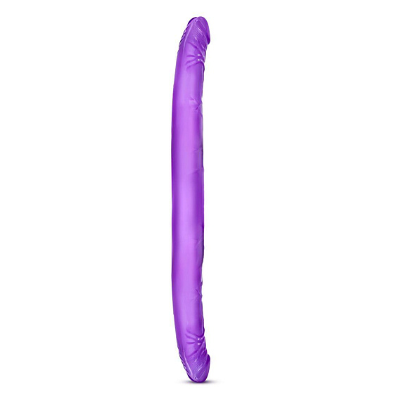 Фиолетовый двусторонний фаллоимитатор B Yours 16  Double Dildo - 40,6 см. от Intimcat