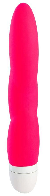 Ярко-розовый вибратор Jazzie - 17,8 см. - силикон