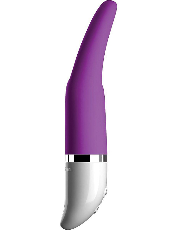 Фиолетовый мини-вибромассажер SNUGGLE BUG - 18,5 см. - силикон