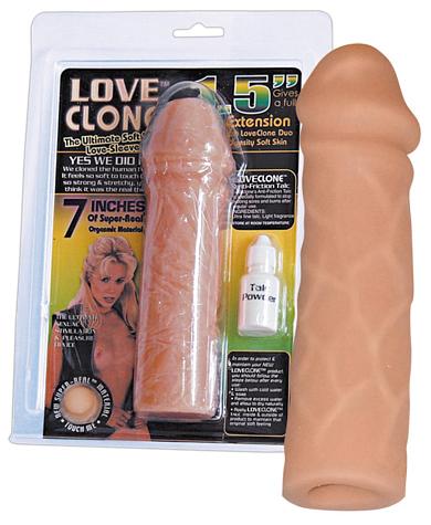 Насадка-удлинитель Love Clone Sleeve - 18 см.