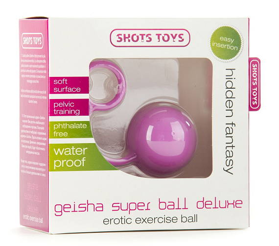 Розовый вагинальный шарик Geisha Super Ball Deluxe - силикон